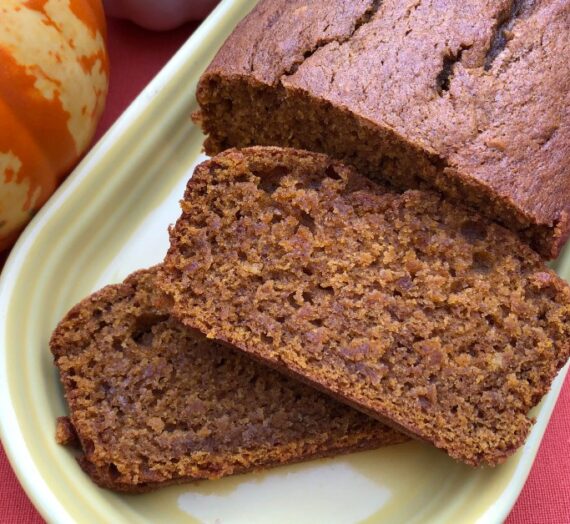 A Taste of Fall with Freshly Baked Pumpkin Bread