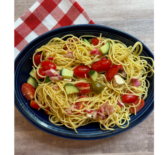 Spaghetti Salad Is A Great End-Of-Garden Dinner Choice